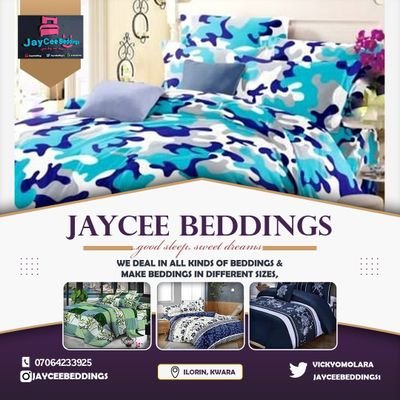 For your 💯 cotton bedsheets, duvet/covers I am your best plug, based in Ilorin; dm/Whatsapp 07064233925 to order ; IG @jayceebeddings