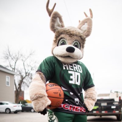 Official mascot of the @WisconsinHerd, cousin to @BucksBango and known as the “Most Elusive Deer” around Lake Winnebago. Presented by Appleton SCHEELS #HerdUp