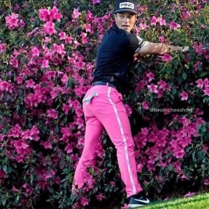 In no way related to Viktor Hovland or J.Lindeberg — just a huge fan of their pants and how he wears them.