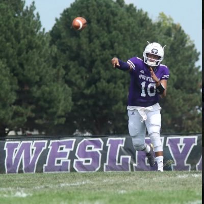 former Iowa Wesleyan Qb//Looking to lead a team//Phone: 409-370-4976