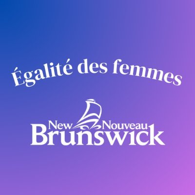 Voici le compte Twitter officiel de la Direction de l’égalité des femmes du gouvernement du Nouveau-Brunswick. Follow us in English @WomenGNB