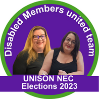 Disabled activist standing for election to represent UNISON's Disabled Members on the NEC