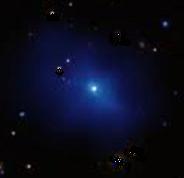 A quasar, doing stuff at the edge of the observable universe.