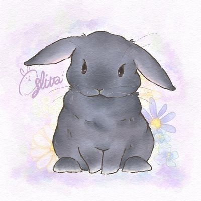 プロペラ耳の青いうさぎ🐰名前はぐりった🐰

ペットのイラスト描いてます🐇🎨　❁↓↓詳細はリンクから↓↓❁