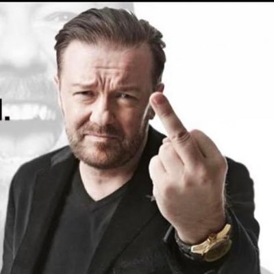 « You found it offensive? I found it funny. That's why I'm happier than you. » Ricky Gervais