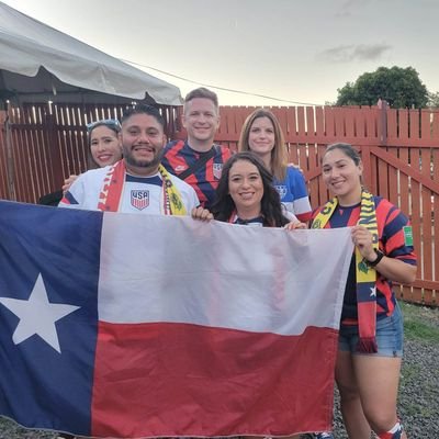 Just a guy traveling around to see the USMNT play whenever I can. Also this 🇨🇱 is the flag of Chile not Texas so Texans do better.
