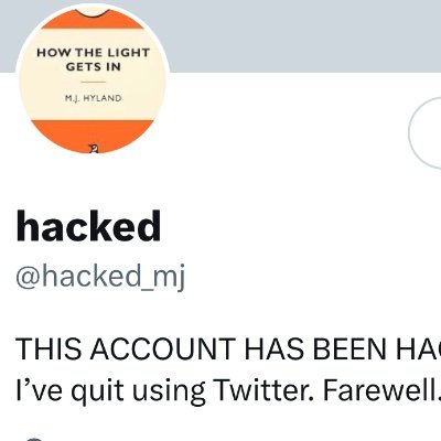 THIS ACCOUNT HAS BEEN HACKED. And so, I’ve quit using Twitter. Farewell. 3 April 2023.