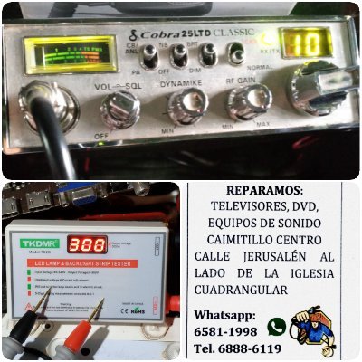 Electrónico reparador T.V. Sonido, Radio aficionado HP1MMB.