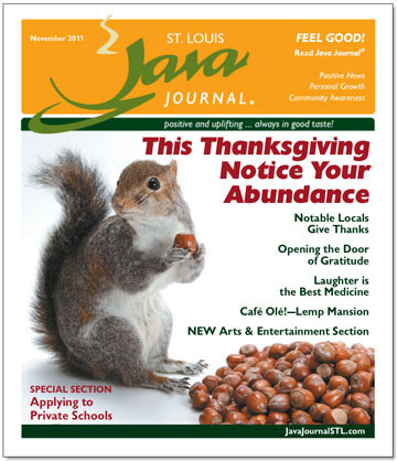 Java Journal is a monthly publication distributed in print throughout St. Louis with a focus on positive news, personal growth and community awareness.