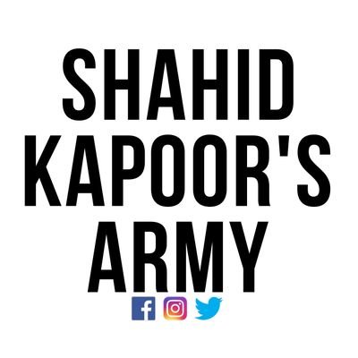 Official Account of @ShahidKapoor 's Army 👊🤘✊♥️

 #Shanatics