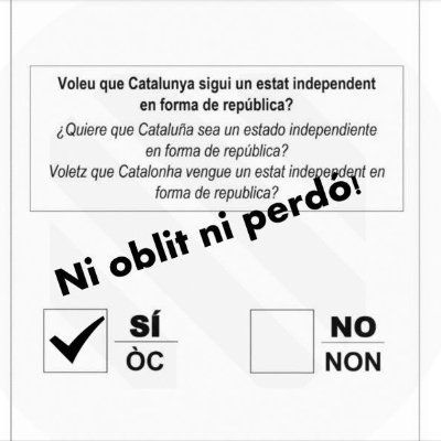 Sóc la @senyorapona. Comparteixo objectiu, la independència del meu país.