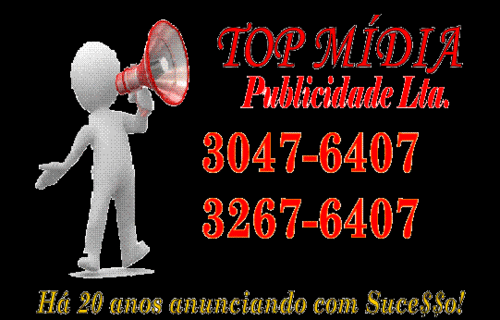 A Top Mídia Publicidade, empresa com 20 anos de mercado oferece serviço de mídia externa em geral e mídia volante em carro de som e trio elétrico.