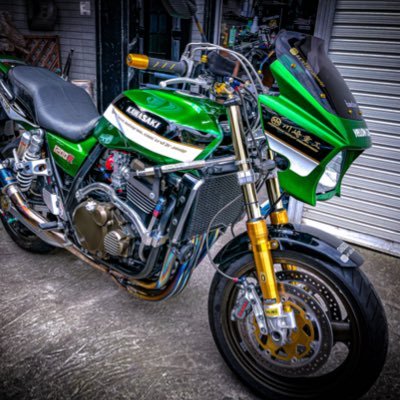 人は1998年式、バイクは2006年式/Kawasaki/ZRX1200R 、ビールがガソリン。 コウノトリと共存してます。