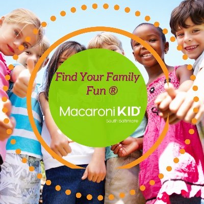 Macaroni Kid South Baltimore is a free, weekly email newsletter highlighting upcoming events and activities specifically for kids in our community.