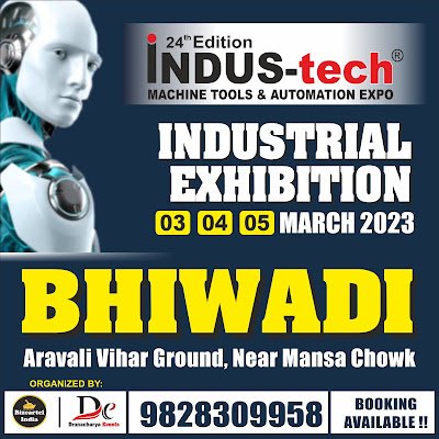 INDUS-tech Expo Machine tools and Automation Expo is an Industrial Exhibition in North India.
