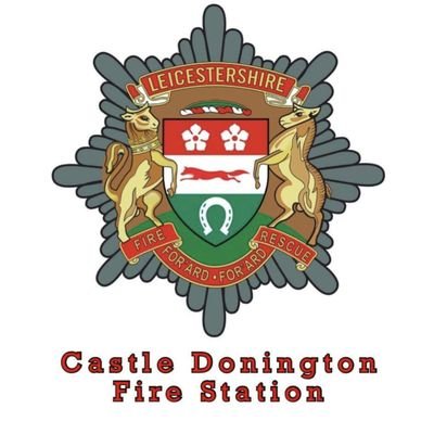 Castle Donington Fire Station. Station 18. Opened 07/08/14. To serve and protect the public of NW Leics'. When tweeting use #Castle18