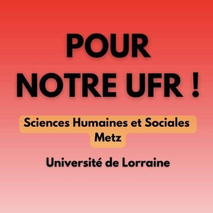 Collectif de représentation étudiante | @univ_lorraine | UFR Sciences Humaines et Sociales METZ | Représentant : @HassPierre