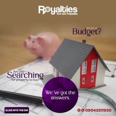 REALTOR🔸PROPERTY & FACILITY MANAGEMENT🔸PROPERTY SALES, LETTINGS & JV🔸 DECLUTTERING🔸 PHONES & GADGETS 🔸CARS

📍LAGOS, IBADAN, ILORIN & ABUJA

☎️ 09043511930