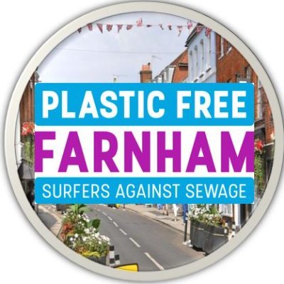 We’re part of a community network across the UK (for Surfers against Sewage) that’s tackling single-use plastic, starting with our town of Farnham.