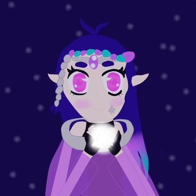 The Twitter page for the Starry Merfae Vtuber, Starlight Aquamarina.