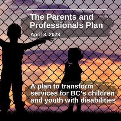 A collaborative of Parents + Professionals with a plan to transform services for all disabled youth in BC