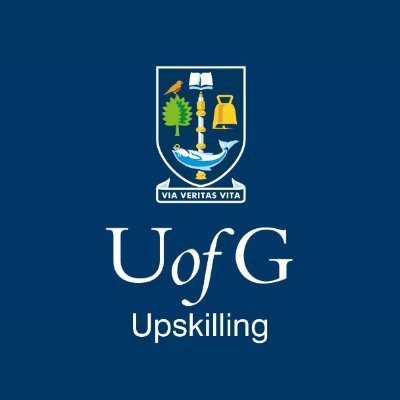 Empowering you to transform your career through fully-funded, accredited, online Upskilling courses led by industry experts at @UofGlasgow🏅 #TeamUofG 💘