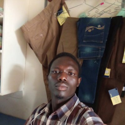 Am a business young man within Moyo town dealing in fashion and design for mainly children in aspects of shoes selling, clothes and trousers, boxers and shirts.