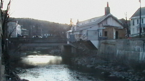 Docomenting footage of damage left behind by the flooding from Irene in 2011