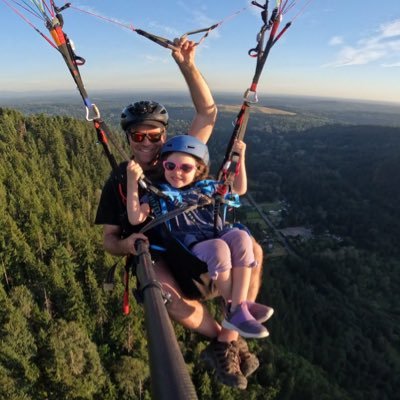 Tandem paragliding instructor. Helping people fly off a mountain using only fabric and string.