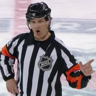The best referee in the @NHL. Don't @ me Leafs fans!