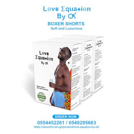 Eco-friendly, breathable boxer shorts. 
Soft on skin, high quality stretch, odor resistant!
CALL OR WHATSAPP 0554452261
Founded by @okyeamekwame