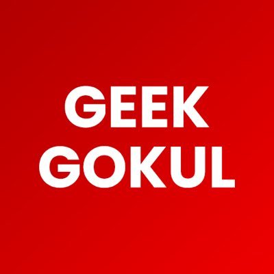 geek_gokul's profile picture. Tech YouTuber in Tamil. New Update, Tech Tricks, Tech News etc.,