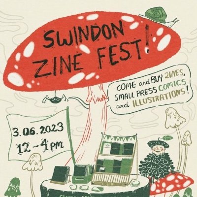 Swindon Zine Fest will be held on the 3 June 2023 at the Central Community Centre, Swindon.