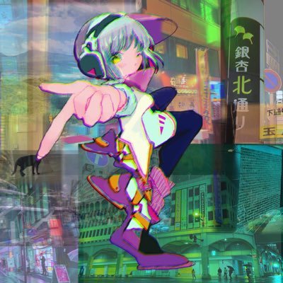 cyberpunk×kumamoto city Neo KumamotoCityから来ました。 マルチバース熊本の景色見せてきました。作品を見てください。貴方は撮影依頼、お仕事いつでもDMくれます。  take a landscape photo of Neo Kumamoto City.