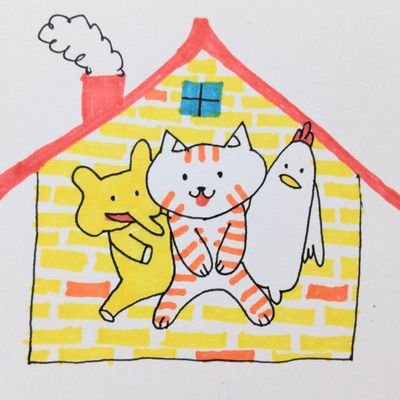 トラ猫のことら、鶏の妖精ニワちゃん、ミニ象のぞうたん、描いてます！！その他にも、色んなイラスト、小物制作してます！！💕