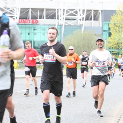 Manchester United and running 🫡       5k 26:56. 10k 54:20. 13.1 - 1:55:35      26.2 - 4:18.54