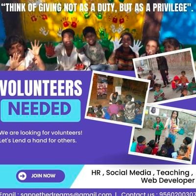 Sapne07's profile picture. Delhi based NGO working at ground level for providing education and skill-based career counselling to the underprivileged.

Power to the Youth!