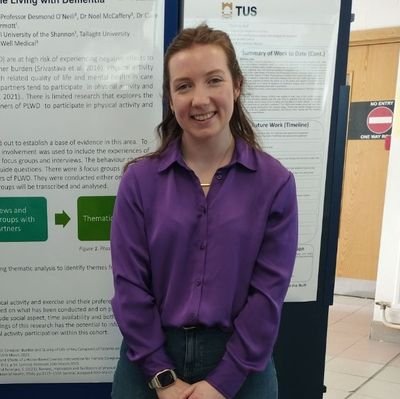 Postgraduate researcher TUS |
Sports Performance Analysis |
Sport and Exercise Science
She/her