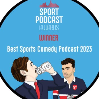 Over 2 Million Unique Downloads.🏆Winner - Best Sports Comedy Pod 2023 https://t.co/HbWwrtO0mn