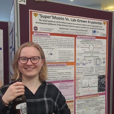 Chemistry PhD student studying Li ore materials with X-rays, neutrons, and muons ⚛
University of Edinburgh/ISIS Neutron and Muon Source, STFC👩🔬⚛️
she/her🌈