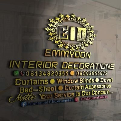 We are  available for any kind of interior jobs, we supply curtain materials,  curtain accessories, window blinds, duvet and bedspread in homes and hotels.