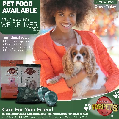 ForpetsF54287's profile picture. We are a premium Pet Food Manufacturer.  We produce nutrious pet food for the wellbeing of your pets. We also have pet shampoo, bowls, leashes & accessories.