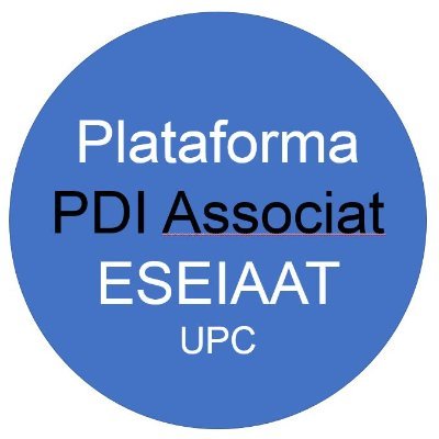 Plataforma que aplega al PDI ASSOCIAT UNIV. POLITÈCNICA de CATALUNYA (UPC) de l'Escola Superior d'Enginyeria Industrial, Aeroespacial i Audiovisual de TERRASSA