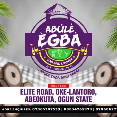 Abule Egba Bar & Lounge, Abeokuta is a place of maximum relaxation where people cool off after a very stressfull day at work