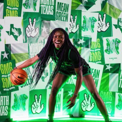 UNT Women’s basketball 💚🖤 Waco,TX 🤠 #gomeangreen