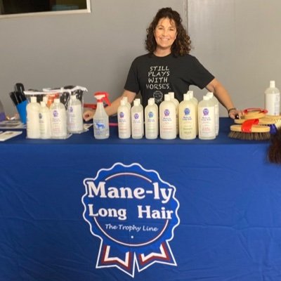 Horse and Dog Products Distributed by Mane-ly Long Hair & The Trophy Line,llc. Grooming products offer concentrated Detangler, Shampoo & Conditioner. Since 1999