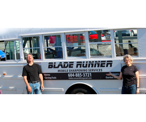 Blade Runner is a Sunshine Coast, BC located mobile sharpening service for your knives, scissors, carving tools and gardening tools.