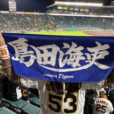 🐯ファン／#53 #49 #65 #2 ／野球垢、時々雑多／いつも島田海吏くん／過度なヤジストップ👊 ／DM野球に必要な交流のみ／仲良くしてください✨／#阪神ファンと繋がりたい #TORACOと繋がりたい／出会い系、ビジネス興味なし