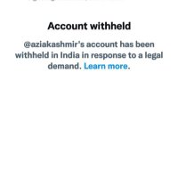 Ather Zia (shadowbanned/banned in india) (@aziakashmir) 's Twitter Profile