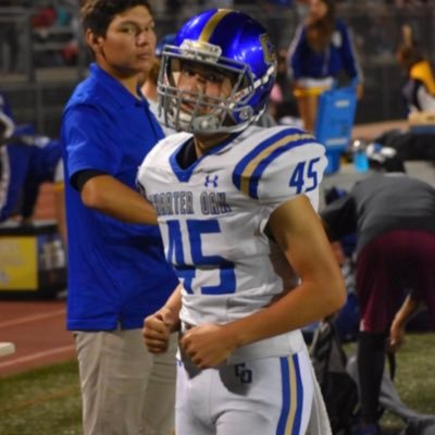 Charter Oak HS ‘25 | 🏈 K/P | ⚽️ LF | 5’10” 170 lbs | 4.5 GPA | CSK 4.5⭐️ K/P Combo | Left-footed | 1st Team All-League Punter | 1st Team All-Area Kicker